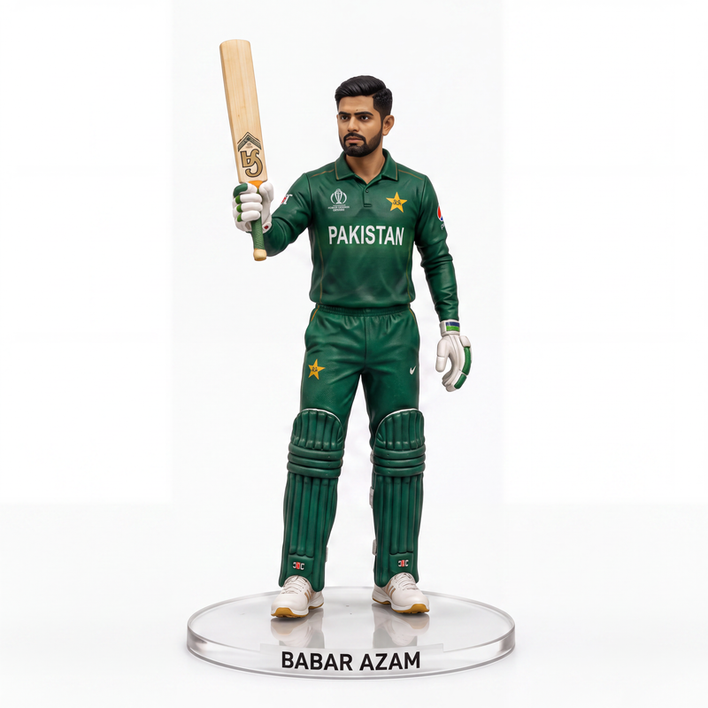 Babar Azam Pakistan Premium 3D Cricket Collectible Figure