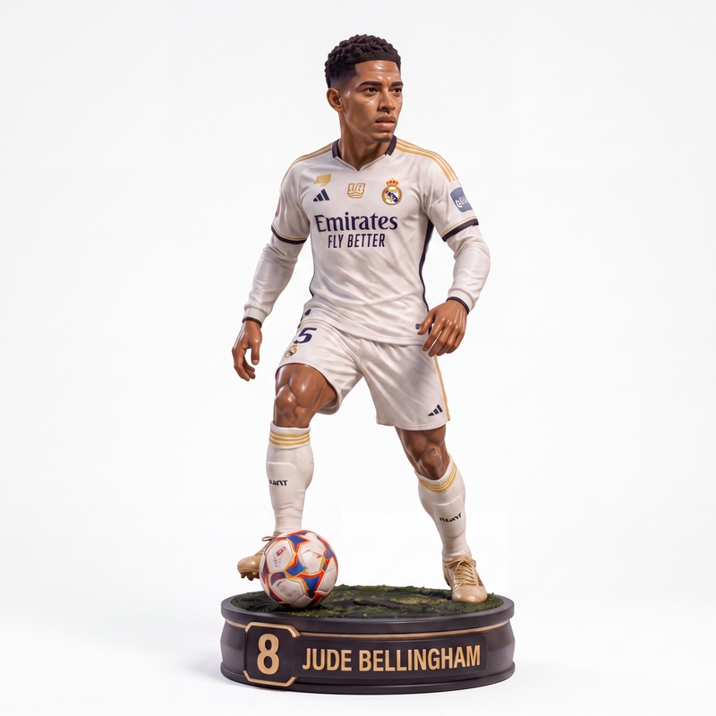 Jude Bellingham | Real Madrid | Premium 3D Solid Football Collectible Figure