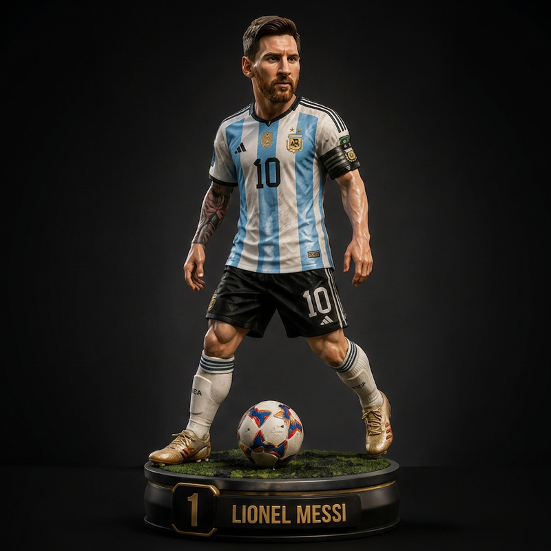 Lionel Messi | Argentina | Premium 3D Solid Collectible Figure