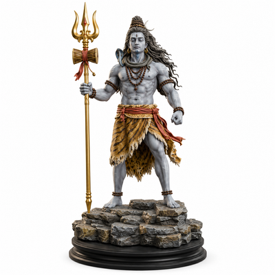 Lord Shiva Majestic | 3D Solid Figure | Made With Resin