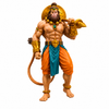 Lord Hanuman Mace Warrior | Premium 3D Resin Figure With Stone Base