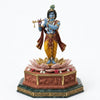 Lord Krishna Venugopal | Premium 3D Flute Figure With Lotus Base