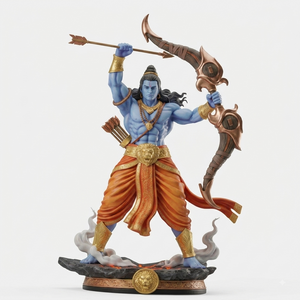 Lord Rama Warrior Avatar | Premium Resin Collectible With Bow & Arrow