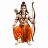 Lord Rama Seated | Premium 3D Solid Figure With Bow