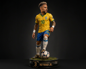 Neymar Jr. | Brazil | Premium 3D Solid Collectible Figure