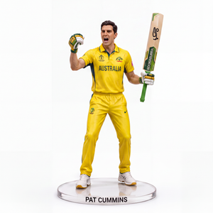 Pat Cummins Australia Premium 3D Cricket Figure with Bat & Gloves