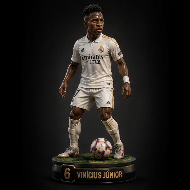 Vinícius Júnior | Real Madrid | Premium 3D Solid Collectible Figure